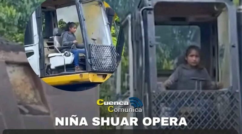 Morona Santiago: Niña shuar de 12 años opera tractor