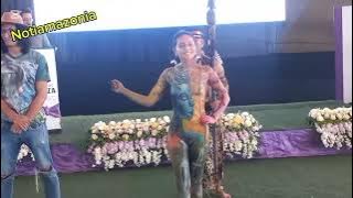 Pastaza: modelo de cuerpos pintados deslumbró en apertura de programa de fiestas Pastaza 2024 (video)