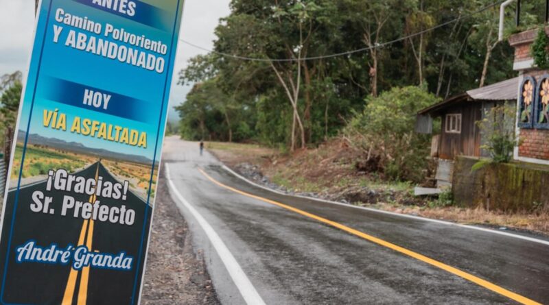 Pastaza; llega asfaltado a sector turístico de Puyo-Shell