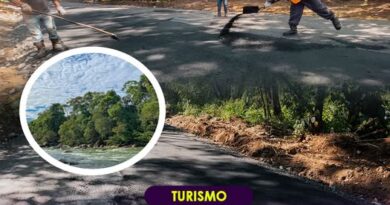 Pastaza; Se entrega asfaltado de acceso a balneario del rio Piatua